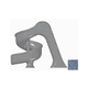 Global Pool Products Tsunami Swimming Pool Slide with LED Light | Gray | GPPSTS-GREY-LED