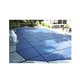 GLI 12-Year Secur-A-Pool Mesh Safety Cover | Rectangle 18' x 36' Blue | 3' x 8' Center End Step | 201836RECES38SAPBLU