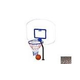 Global Pool Products Heavy Duty Basketball Set | 12" Offset with Net & Ball | Copper Vein Frame | No Anchors | GPPOTE-HDBBS-CV