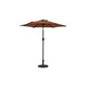 Bistro Market Umbrella | 7.5-ft Hexagonal | Coffee Polyester Fabric | NU6829