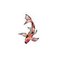 Artistry In Mosaics Koi Fish C Mosaic | 7" x 10" | KFMCOCS