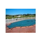 Merlin 10-Year Solid Safety Cover with Drain Panel | Rectangle 12' x 20' | 4' x 8' No Step | Green | 78W-X-GR