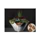 Slick Rock Concrete 34" Conical Cascade Water Bowl + Planter | Copper | Copper Scupper | KCC34CSCC-COPPER