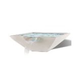 Slick Rock Concrete 30" Square Camber Water Bowl | Great White | No Liner | CS3011-GREATWHITE