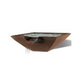 Slick Rock Concrete 30" Square Camber Water Bowl | Mahogany | No Liner | CS3011-MAHOGANY