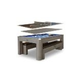 Hathaway Newport 7-Ft. Pool Table Combo Set with Benches | Rustic Gray with Blue Felt | BG50374