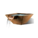 Slick Rock Concrete 29" Square Cascade Water Bowl | Rust Buff | No Liner | KCC29SNL-RUSTBUFF