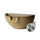 Slick Rock Concrete 16" Half Spill Water Bowl | Seafoam | No Liner | KSPH3616NL-SEAFOAM