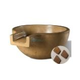 Slick Rock Concrete 36" Large Classic Spill Water Bowl | Rust Buff | No Liner | KSPCL3618NL-RUSTBUFF