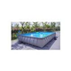 CaliFun Soft Sided Frame Above Ground Swimming Pool Package | 10' x 18' Rectangle 52" Tall | 187331