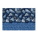 12' x 17' Oval Boulder Beach Pattern Liner | Overlap | 48" - 54" Wall | 291217 |