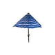 Global Pool Products 7-1/2" Red Stripped Umbrella for High-Top Table | GPPOTE-2STHT-UMB-T