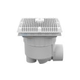 Aquastar 9 Square Wave Suction Outlet Cover with 3 Socket and 4 Spigot | White | WAV9WR101SSB