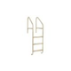 Saftron Commercial Custom Cross Braced 4-Step Ladder | .25" Thickness 1.90" OD | 31"W x 52"H | Beige | CUSTOM CBL-4S-B