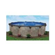 Coronado 18' Round Above Ground Pool | Gray In-Wall Step | Basic Package 54" Wall | 190146