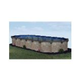 Coronado 16' x 32' Oval Above Ground Pool | Gray In-Wall Step | Basic Package 54" Wall | 190193