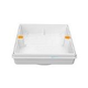 AquaStar Fill-Lid Standard Square 10'' Skimmer Cover and Frame | Tan | SFL10108