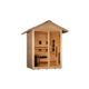 Golden Designs Carinthia 3-Person Hybrid PureTech Outdoor Sauna | Hemlock | GDI-8123-01