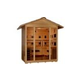 Golden Designs Gargellen 5-Person Hybrid PureTech Outdoor Sauna | Hemlock | GDI-8125-01