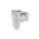 AquaStar FlowStar 7 Degree Vinyl-Fiberglass Skimmer Basket Lid and Adjustable Collar for Fiberglass | Without Float | White | SKR35101