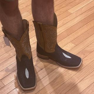 Cody James Men's Exotic Stingray Western Boots - Broad Square Toe