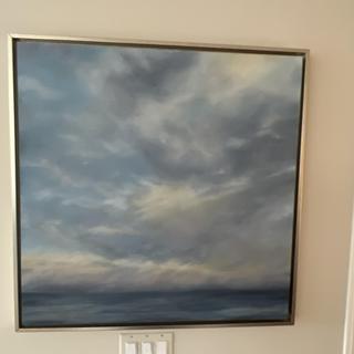 Silver Leaf Canvas Floater Frame
