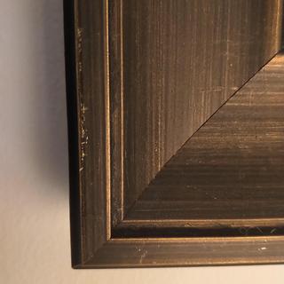 Custom Espresso with Muted Gold Picture Frame | Custom Sizes Available | pictureframes.com