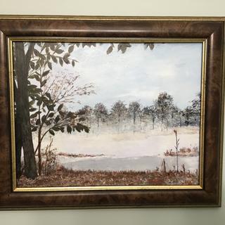 Walnut Burl with Gold Wood Picture Frame