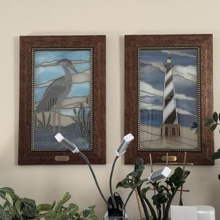 Distressed Walnut Wood Picture Frame