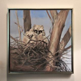 Silver Leaf Canvas Floater Frame