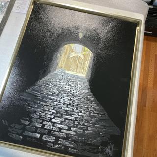 Silver Leaf Canvas Floater Frame