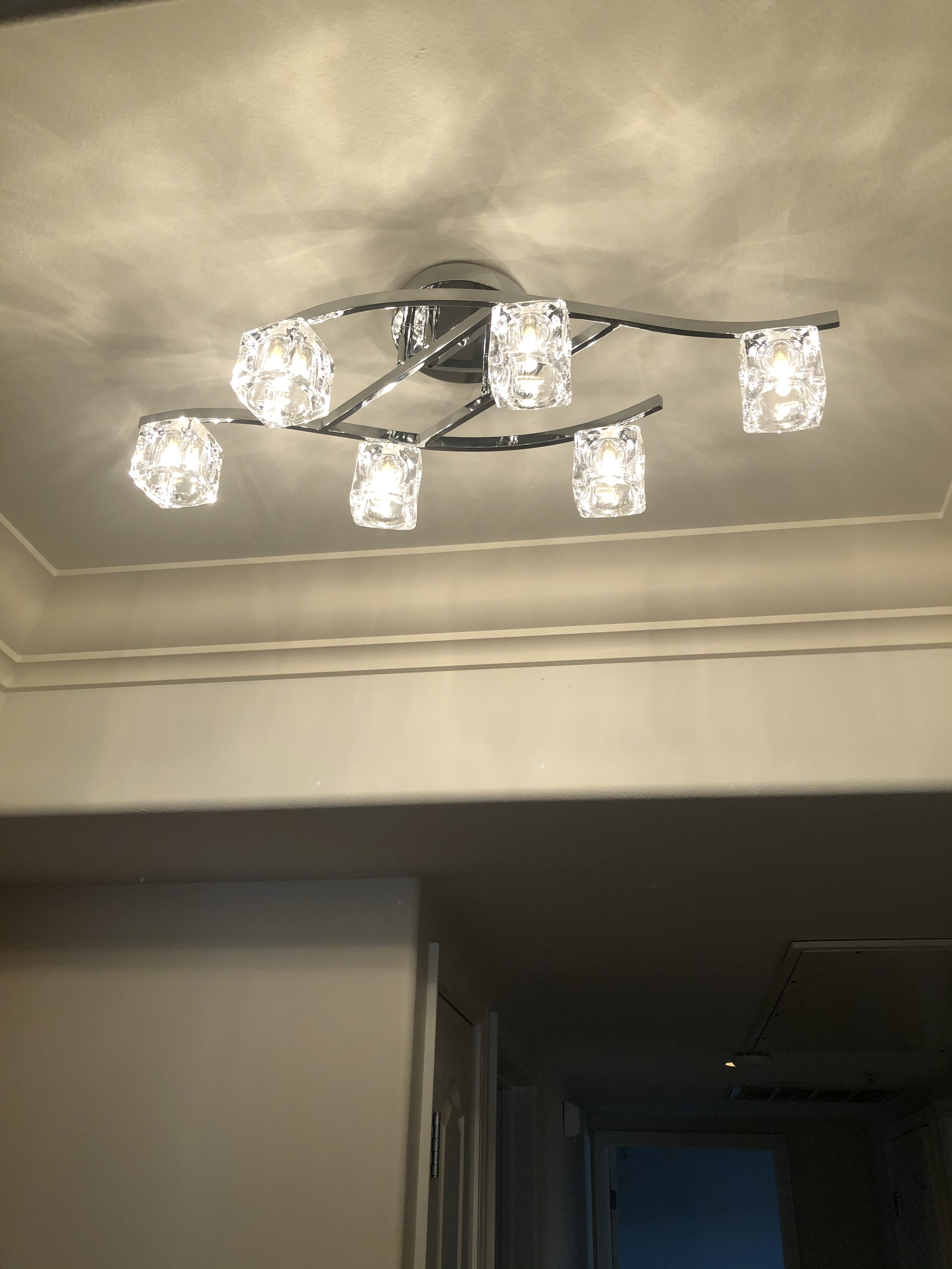Modern Clear Glass Ceiling Light Fixture with 1-Light, A1A9 Industrial Modern Clear Glass Ceiling Light Fixture with 1-Light, A1A9 Industrial
