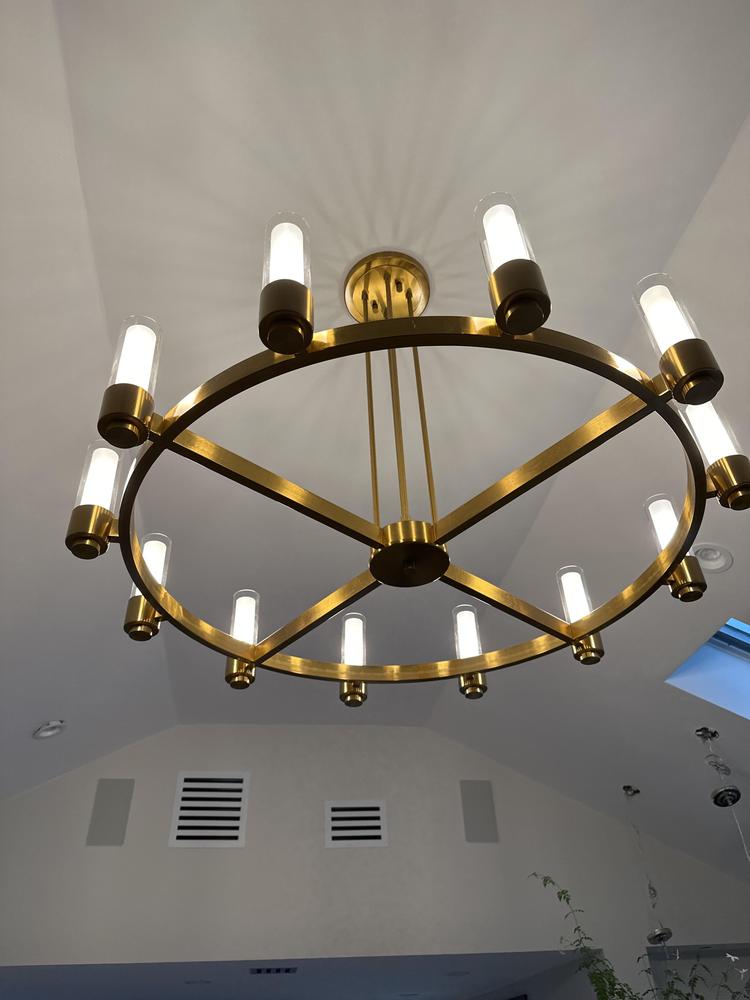 Hunter® Saddle Creek Brushed Nickel 7-Light Chandelier at