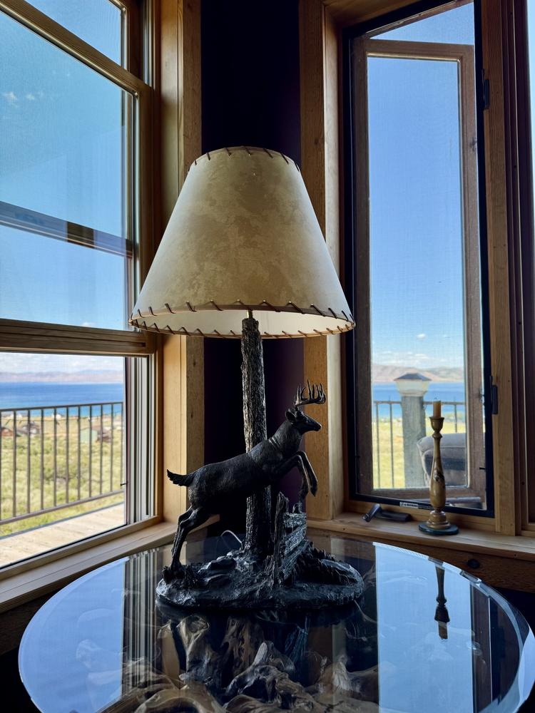 Stiffel Faux Calf Skin Empire Lamp Shade 8x16x12 (Spider) - #39R42