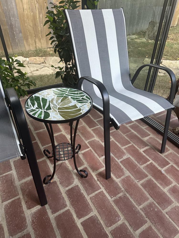 Teal Island Tropical Leaves 14