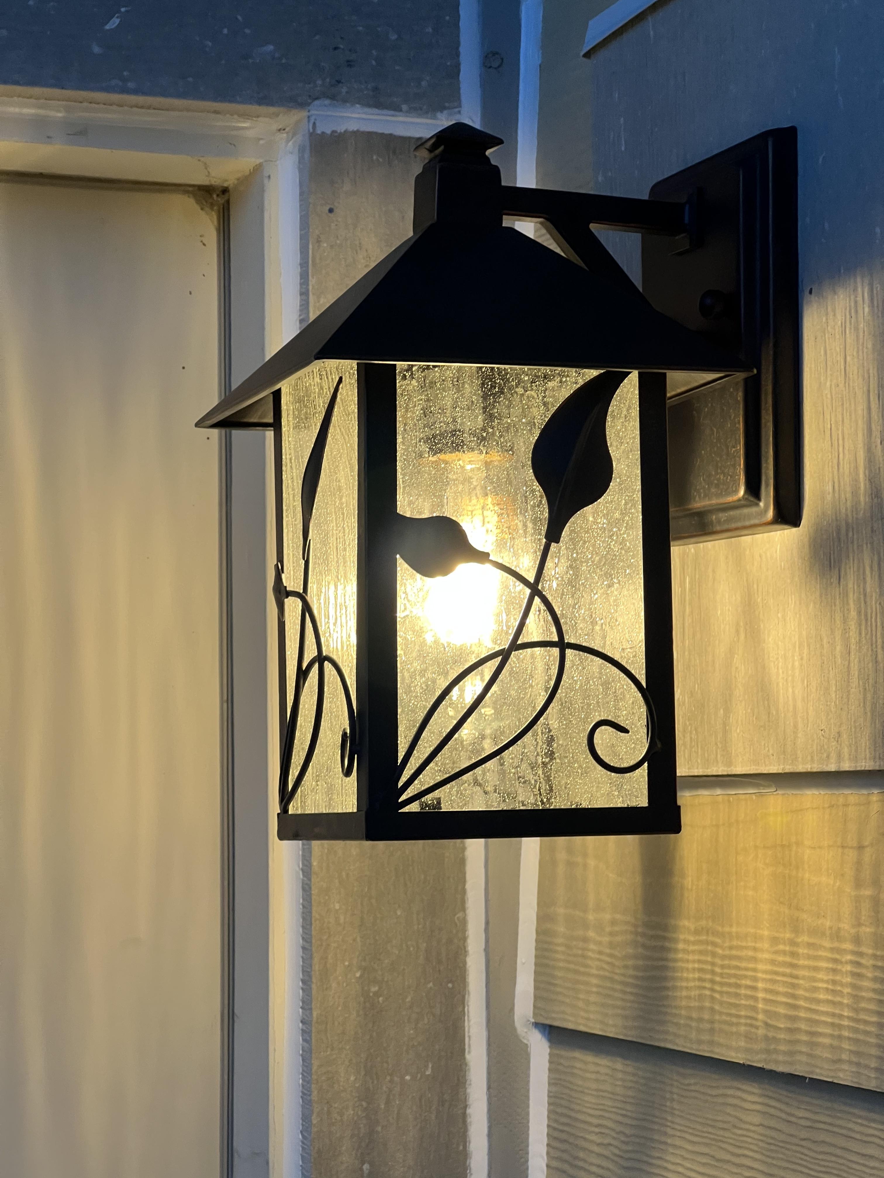Bronze Iron Garden Porch Light Outdoor Wall Mount - #70532 | Lamps