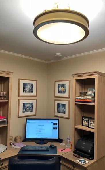 Semi-Flush Mount with Etched in Liberty Gold by Minka Lavery | 4177-249