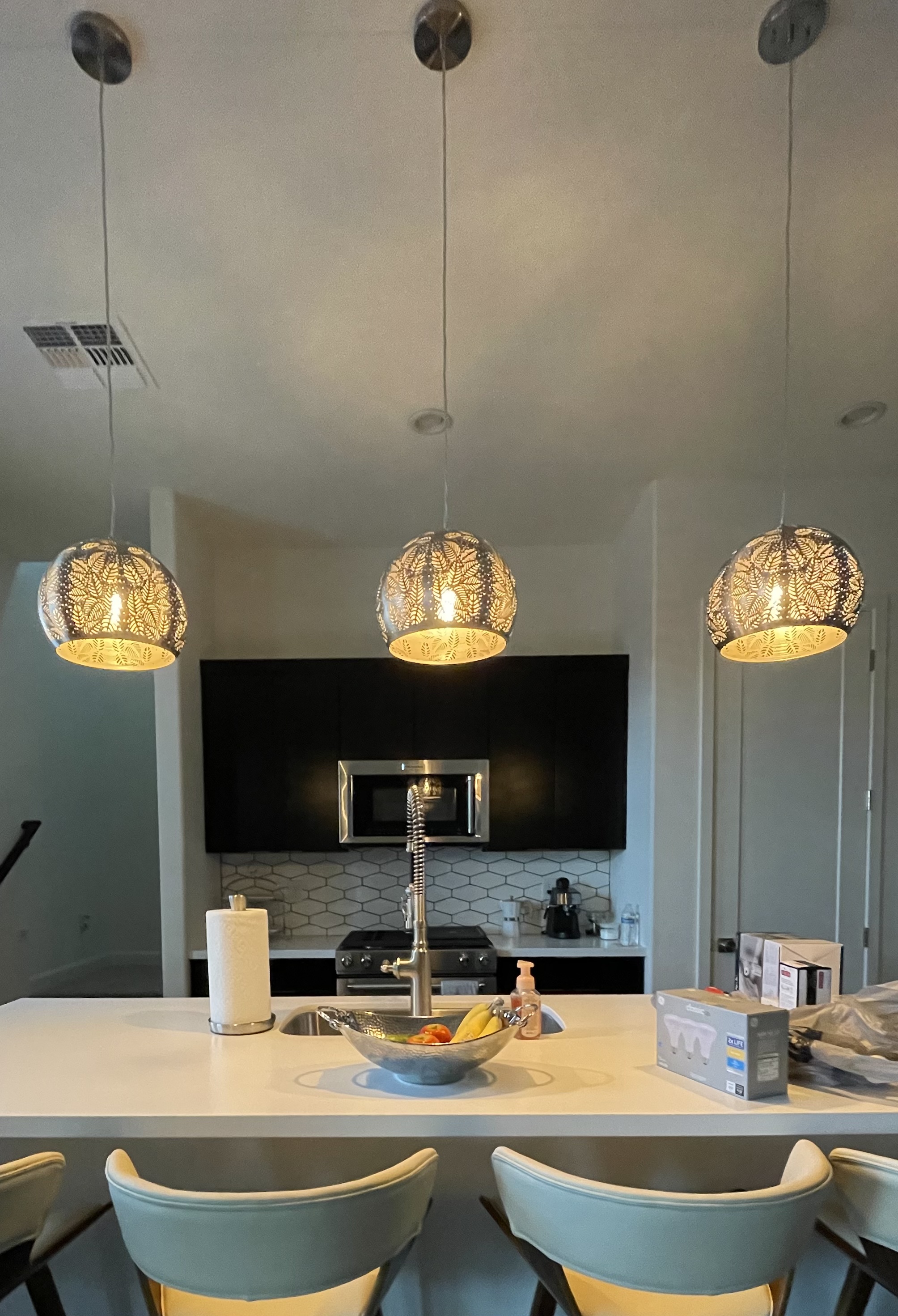 Moroccan Mini Pendant in Brushed Nickel Finish - #71F42 | Lamps Plus