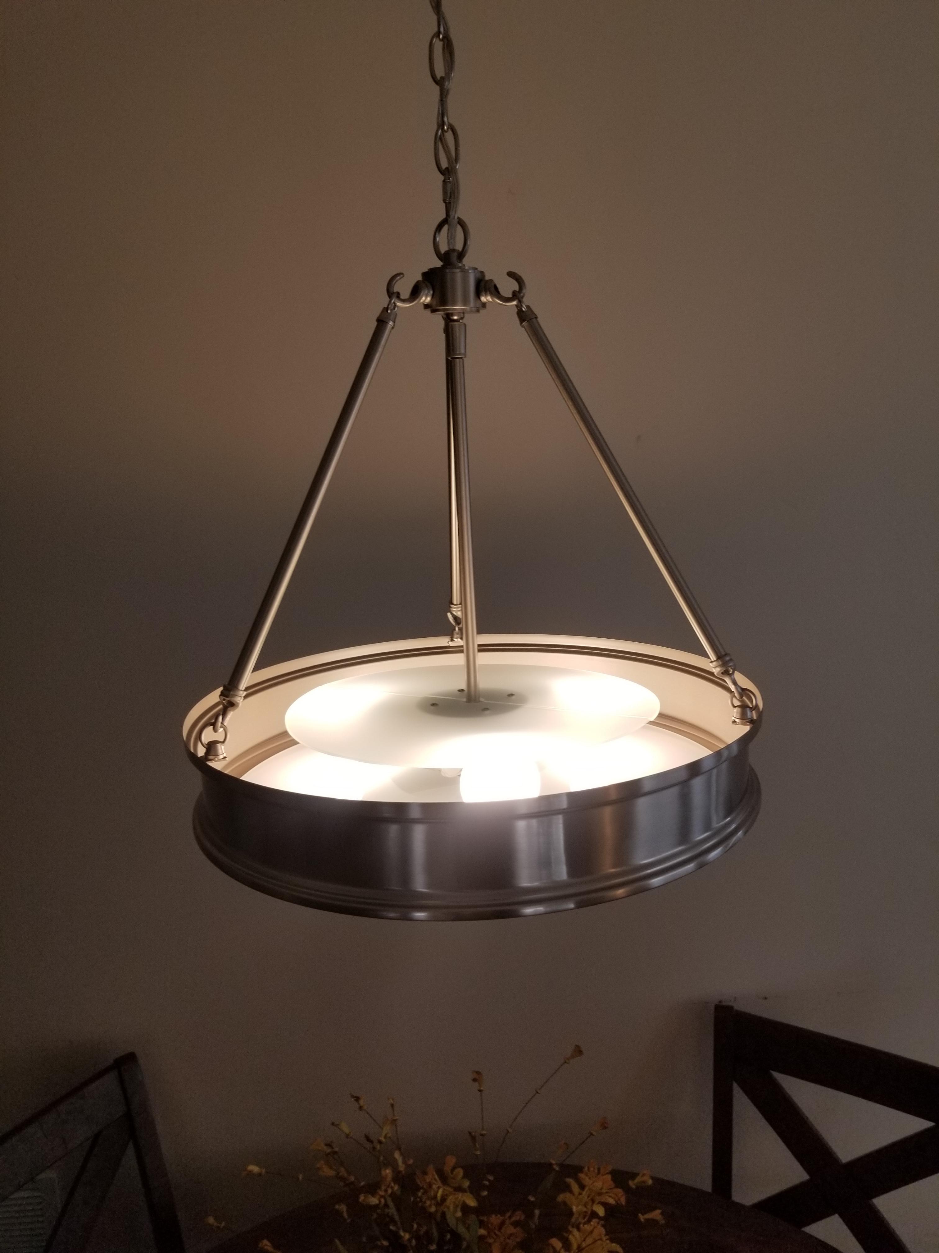 Minka-Lavery Harbour Point 3-Light Brushed Nickel Pendant - #6T966
