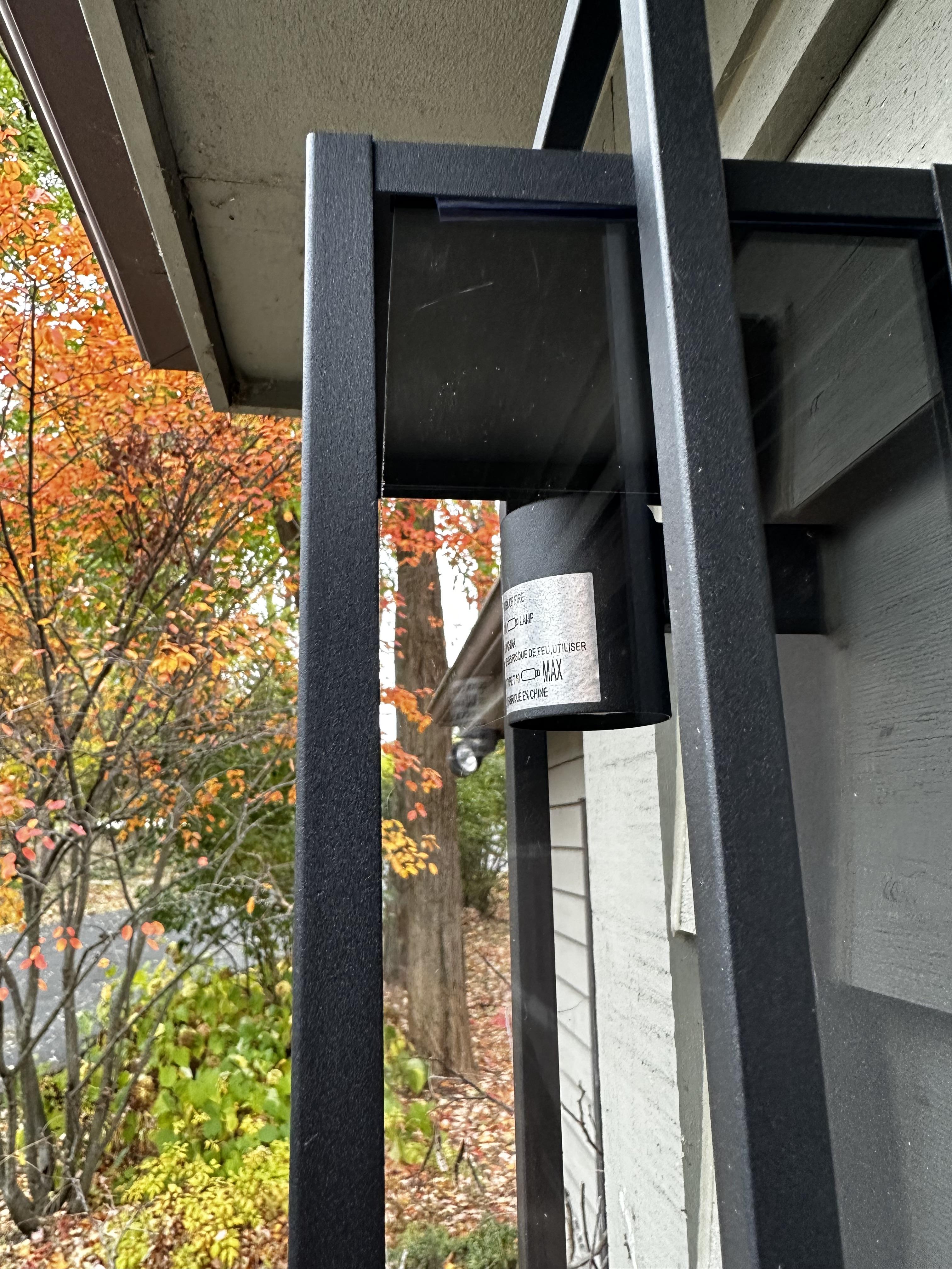 Black Modern Outdoor Porch Wall Light 28 Inch - #693H1 | Lamps Plus