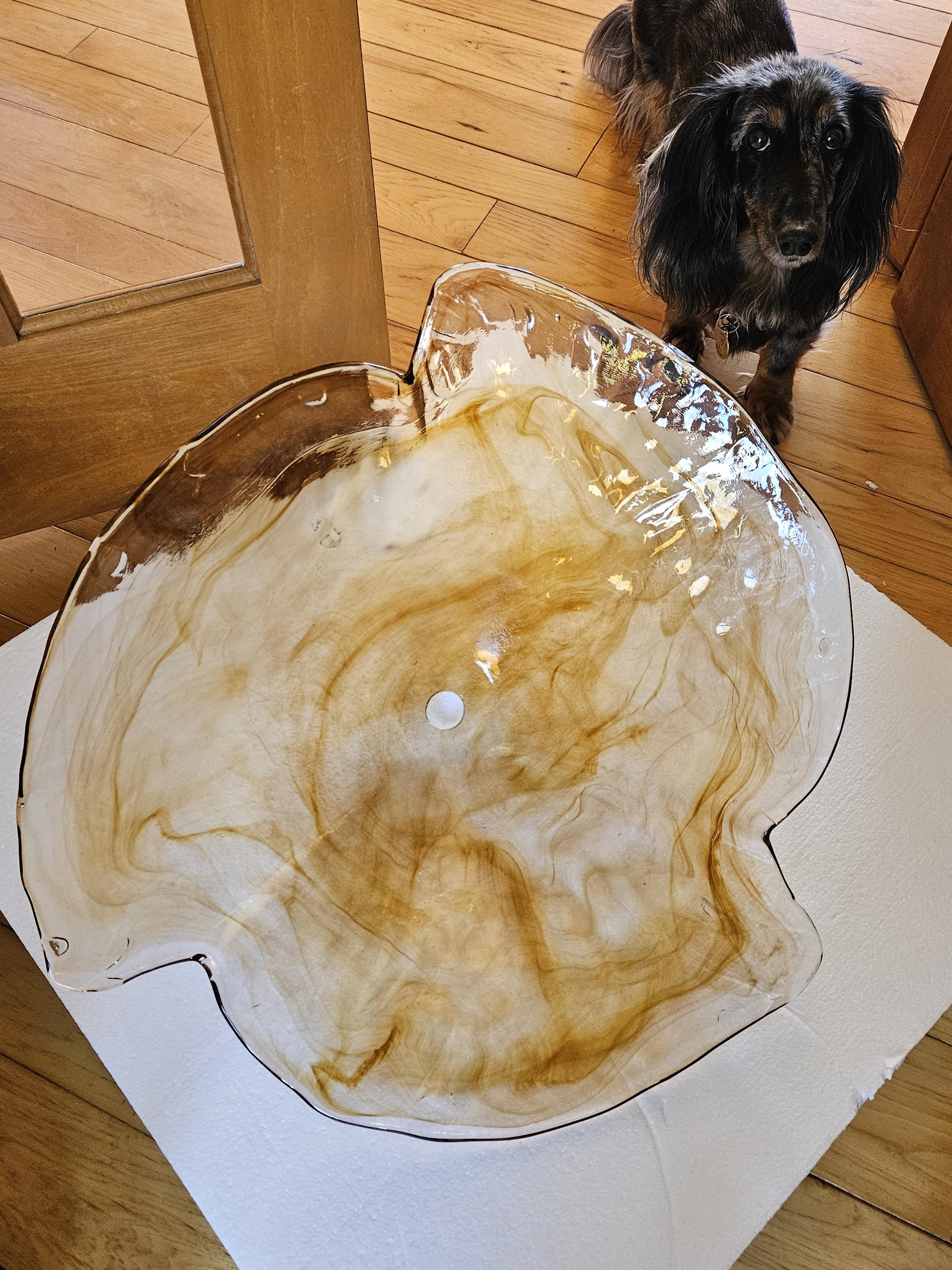 Franklin Iron Works Amber Scroll 24 3/4