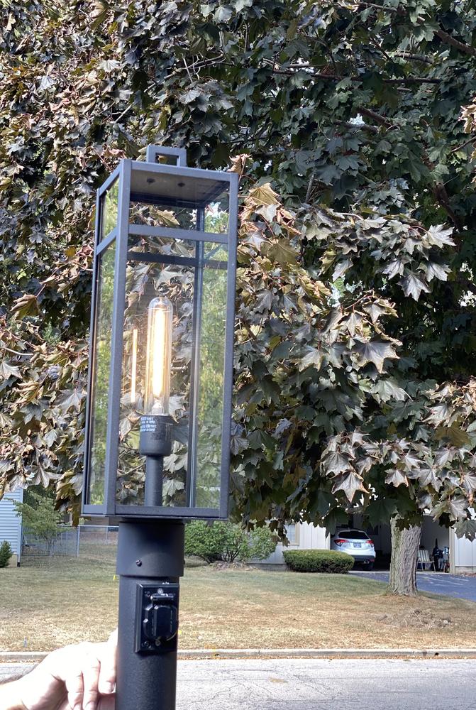 Sand Black Contemporary Outdoor Porch Wall Light - #7167H | Lamps Plus