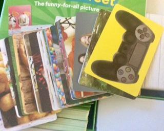 The photo cards you use to represent the word card