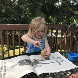 M digging for dinosaurs