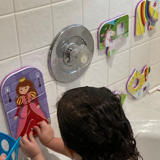 2 year old playing with them