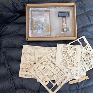 Items in the box as we were working on them.