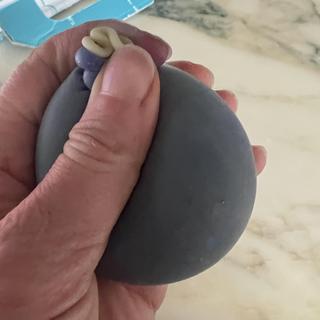nothing like the picture on the box.  this is the blue squishy ball