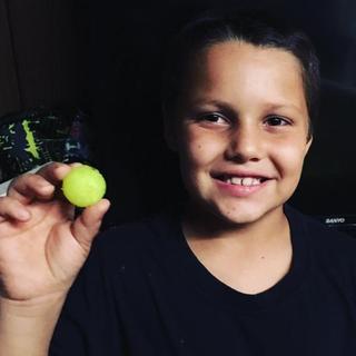 Coys bouncy ball he created!