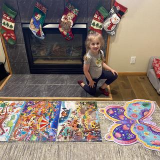 Loves her puzzles!!!