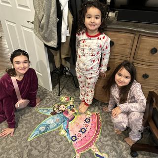True believers had a fun morning creating their floor fairy.